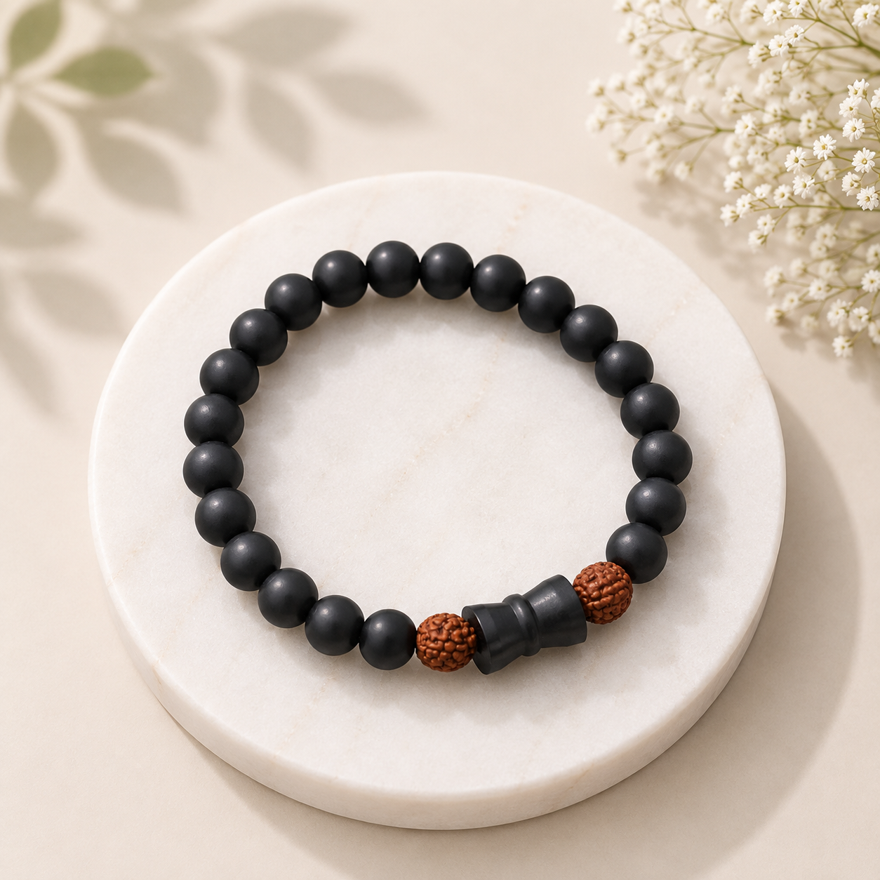 Karungali With Rudraksh Bracelet
